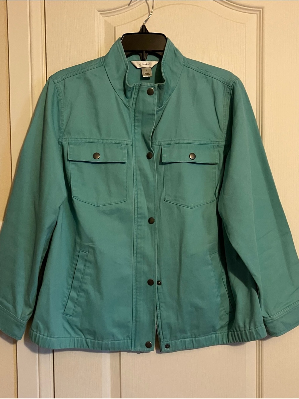 CJ Banks Teal Utility Jacket for Women